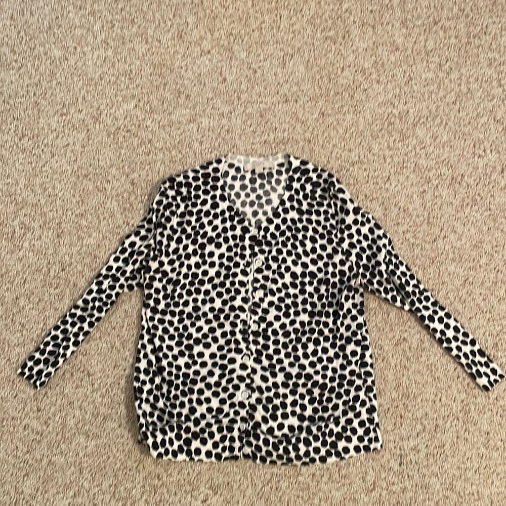 Ann Taylor Loft Polka Dot Cardigan. Women’s large. (Runs a bit small)